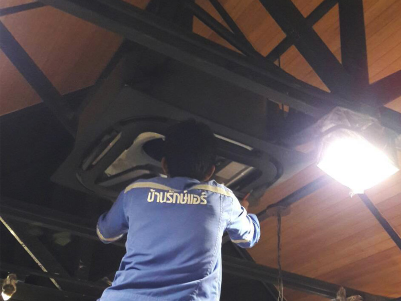 ติดแอร์ร้านกาแฟ ชัยภูมิ - บ้านรักษ์แอร์